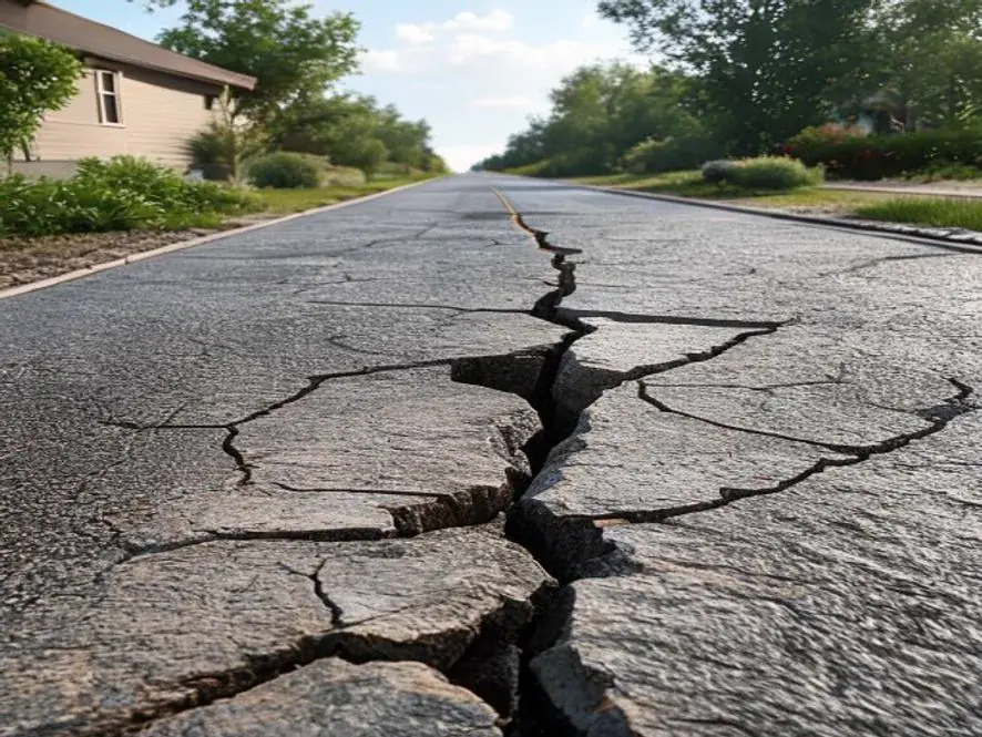 how to fix large cracks asphalt driveway